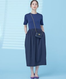 組曲 【WEB限定】コンビネーションコクーンワンピース