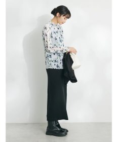 CRAFT STANDARD BOUTIQUE プリント柄スタンドネックプルオーバー