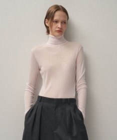 ATON TENCEL SILK CIRCULER RIB | タートルネックセーター