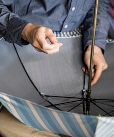 槇田商店 Kirie 蝶々 ハニーマスタード 折りたたみ傘