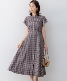 組曲 ニューリヨセルシャーティング ワンピース ベージュギンガム系3