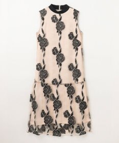 GRACE CONTINENTAL ハイネック刺繍ワンピース