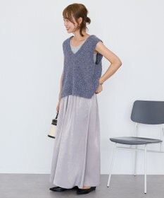 AMERICAN HOLIC 【選べる丈2サイズ】マットサテンスカーチョ