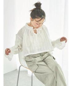 earth music&ecology ＳＥＴ２点ドビーショートブラウス＋キャミワンピース