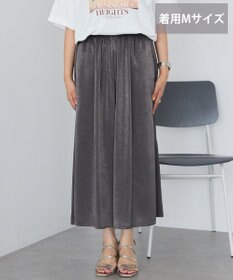 AMERICAN HOLIC 【選べる丈2サイズ】マットサテンスカーチョ