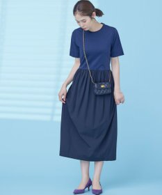 組曲 【WEB限定】コンビネーションコクーンワンピース