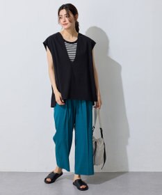 ANY L 【洗濯機可/接触冷感/UVカット】Ｖネックチュニック