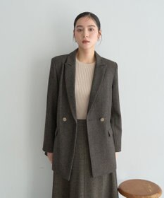 YECCA VECCA 袖釦クルーネックリブニット