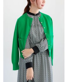 Te chichi ポケット付きクルーネックカーディガン