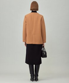 ICB L 【洗える】コンパクトWフェイス ノーカラージャケット