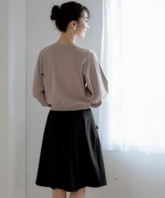 Tiaclasse 【洗える】パールボタンニットカーデ