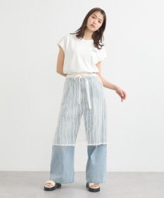 earth music&ecology 【接触冷感/洗濯機可】Ｑｕａｌｉｔｅ　Ｄｅ　ＶｉｅフレンチＴ