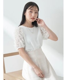 earth music&ecology リボンスリーブプルオーバー