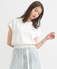 earth music&ecology 【接触冷感/洗濯機可】Ｑｕａｌｉｔｅ　Ｄｅ　ＶｉｅフレンチＴ