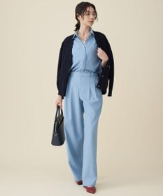 自由区 L 【セットアップ対応】ソフトリネンダンガリー シャツ