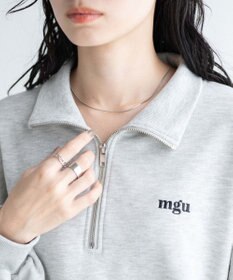 WEGO ハーフジップショートスウェット