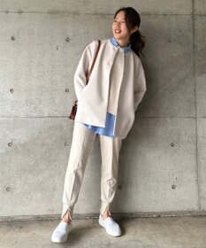 UNFILO 【洗える】スプリングコットンニット バックスリット