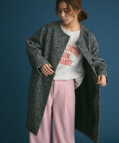 Green Parks 裏起毛配色ステッチロゴチュニック