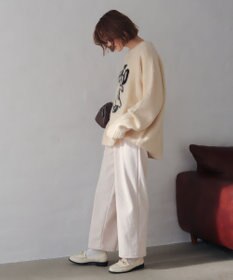 WEGO 【WEB限定/25年秋冬新作/ウエストゴム】裏ベロアワイドイージーパンツ