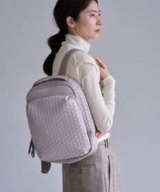 MIYABIYA LAQUOH【撥水加工】篭目エンボスボンディングリュック