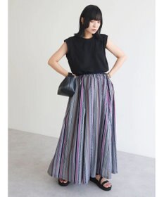 Green Parks ・ＥＬＥＮＣＡＲＥ　ＤＵＥ　マルチストライプスカート