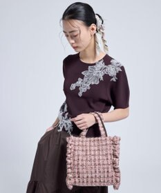 TOCCA 【美人百花掲載】【一部カラー撥水】TRIM WAVES MINITOTE ミニトートバッグ