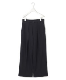 ICB 【洗える】ウール2WAYストレッチ ワイドストレートパンツ
