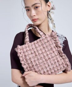 TOCCA 【美人百花掲載】【一部カラー撥水】TRIM WAVES MINITOTE ミニトートバッグ