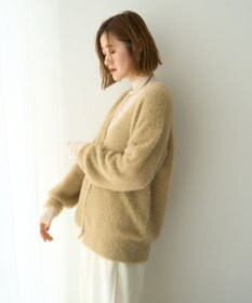 YECCA VECCA ラメシャギーカーディガン