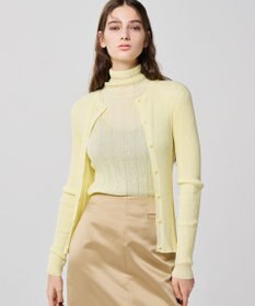 uncrave シアーニット タートルネック トップス（uncrave WHITE）