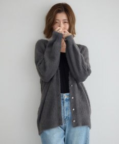 YECCA VECCA ラメシャギーカーディガン