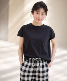 ANY ニットリブフレンチスリーブプルオーバー