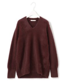 ICB L フォックスアルパカ Vネックプルオーバーニット