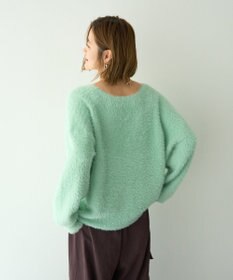 YECCA VECCA ラメシャギーカーディガン