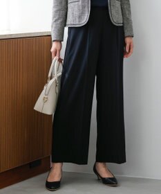 ANY SIS 【セットアップ対応】セレモニーダブルクロス ワイドパンツ ネイビー