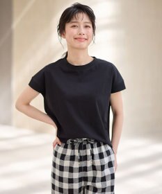 ANY ニットリブフレンチスリーブプルオーバー