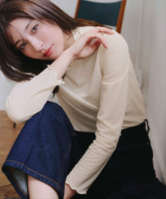 Tiaclasse 【安田美沙子さん着用・選べる4type】ハイネックカットソートップス