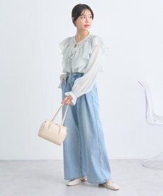 earth music&ecology シアーラッフルショートボレロ