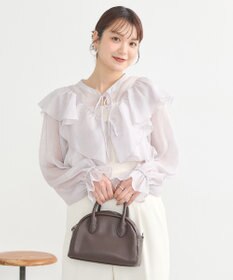 earth music&ecology シアーラッフルショートボレロ