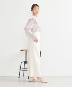 earth music&ecology シアーラッフルショートボレロ