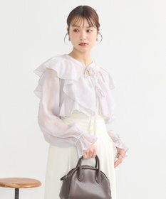 earth music&ecology シアーラッフルショートボレロ