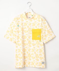 PW CIRCULUS 【UV遮蔽率99.5%  UVカット/速乾/ストレッチ】【MEN】アニマルドットポケットモックT ゴルフ