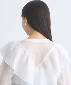 earth music&ecology シアーラッフルショートボレロ