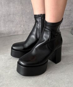 WEGO ストレッチヒールショートブーツ