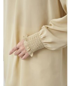 earth music&ecology シャーリングネックブラウス