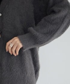 YECCA VECCA ラメシャギーカーディガン