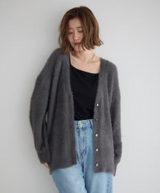 YECCA VECCA ラメシャギーカーディガン