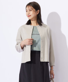 J.PRESS LADIES L グログランジャージー カーディガン