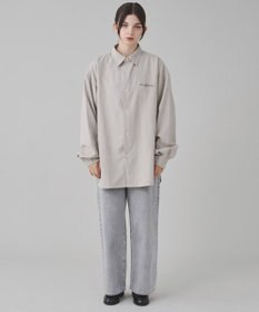 WEGO 【ユニセックス着用ITEM】フィブリルワンポイントBIGシャツ（長袖）