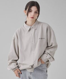 WEGO 【ユニセックス着用ITEM】フィブリルワンポイントBIGシャツ（長袖）